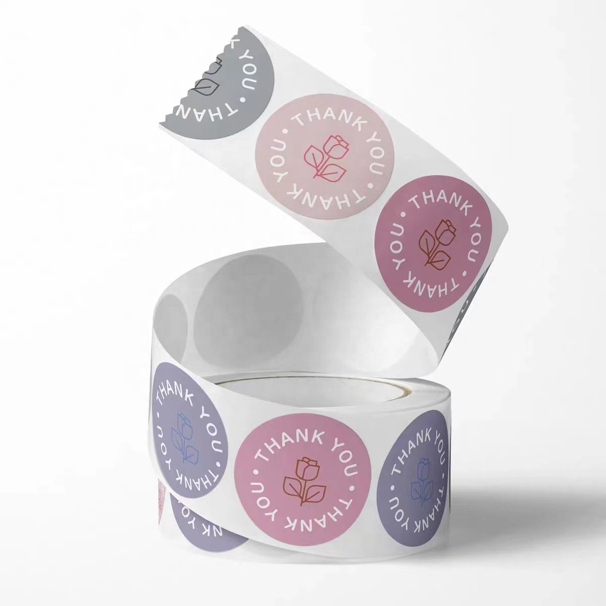 Hot sale product customized print logo stickers custom stickers with thank you for my small business