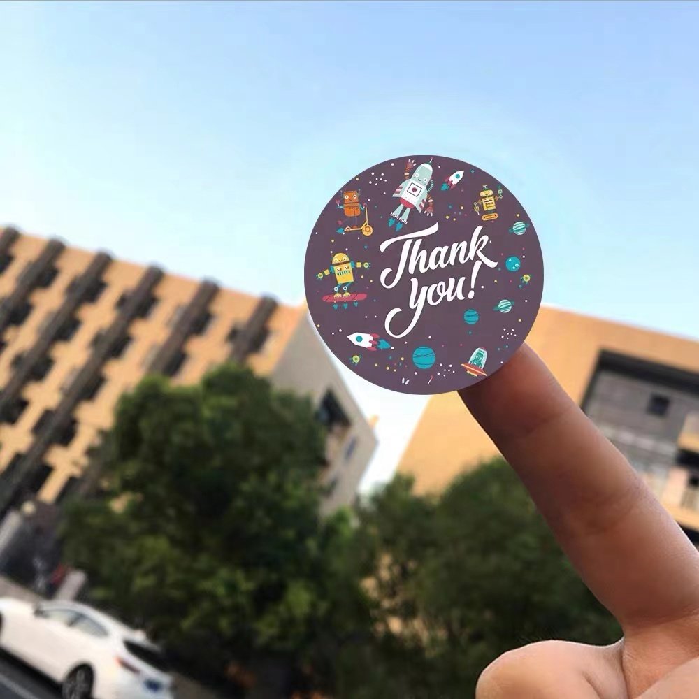 Hot sale product customized print logo stickers custom stickers with thank you for my small business