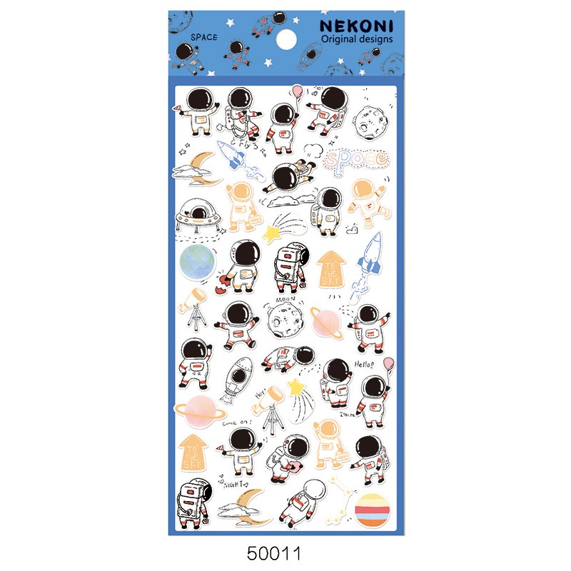 Nekoni Cartoon Stickers Kawaii Sticker Custom PVC Vinyl Decal Decorative Decals Adhesive Decals for Kids Stickers