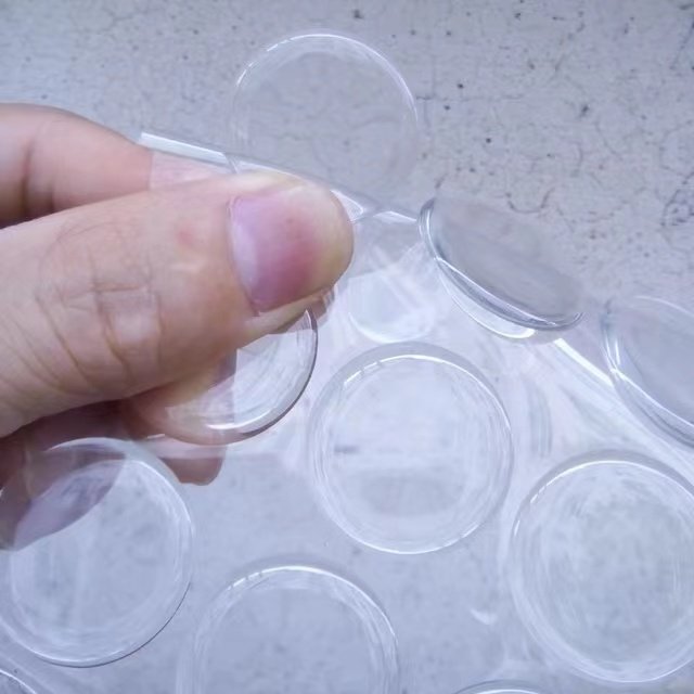 Custom round shape Clear Epoxy Resin Sticker Personalized logo 3d Dome Epoxy Transparent Label Stickers