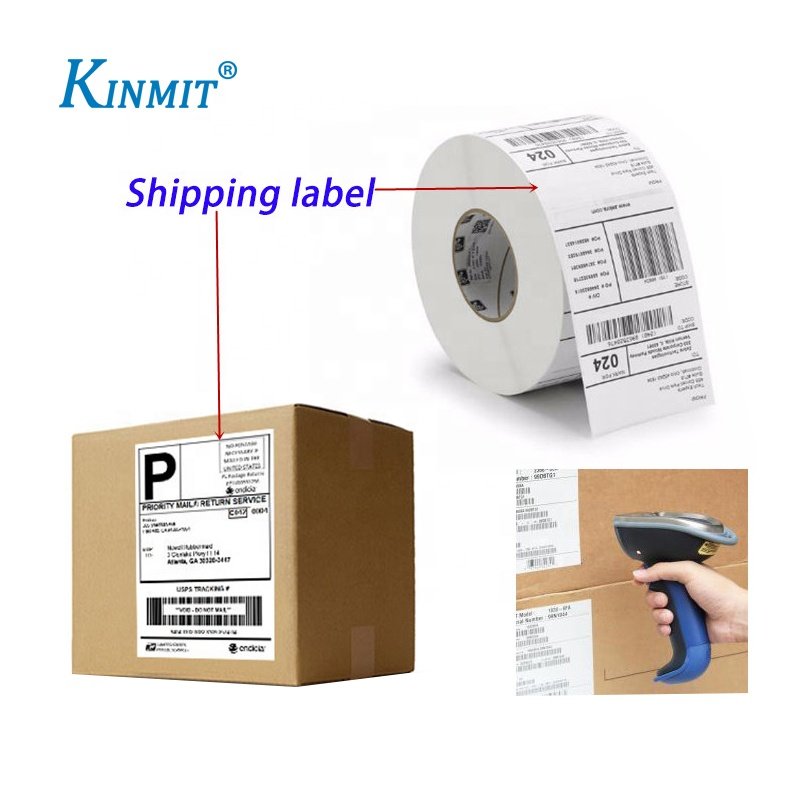 Direct coated thermal paper OEM 4 x 6 100 *150 packing sticker label best price free sample