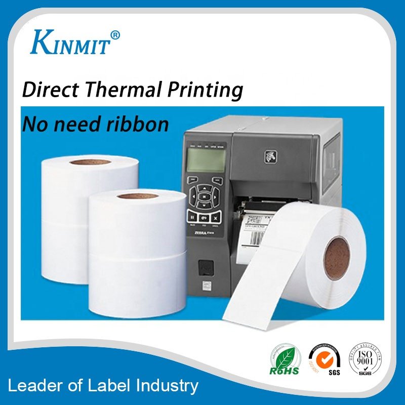Direct coated thermal paper OEM 4 x 6 100 *150 packing sticker label best price free sample