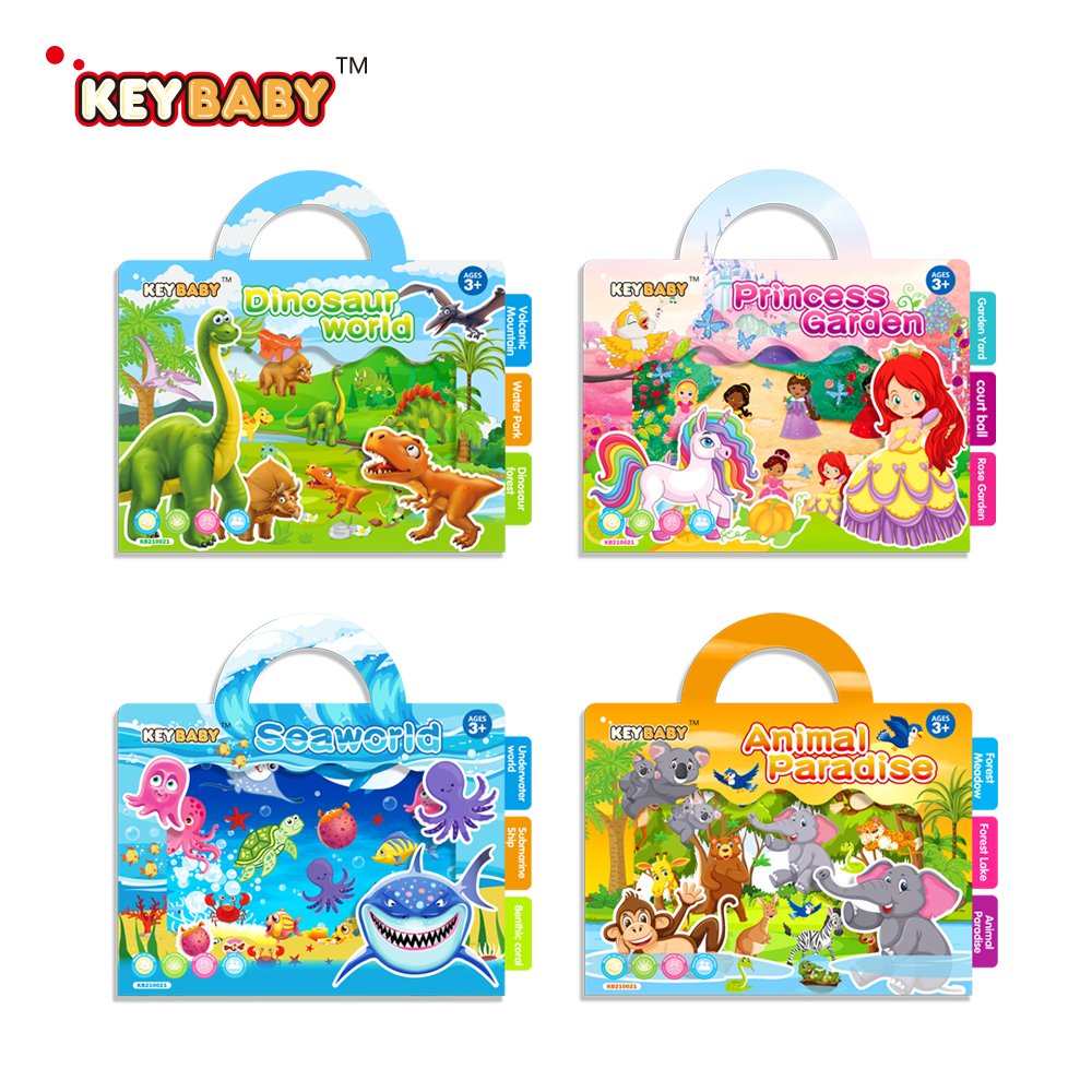 2024 New Launch High Quality Fun children's static electricity stickers set for kids