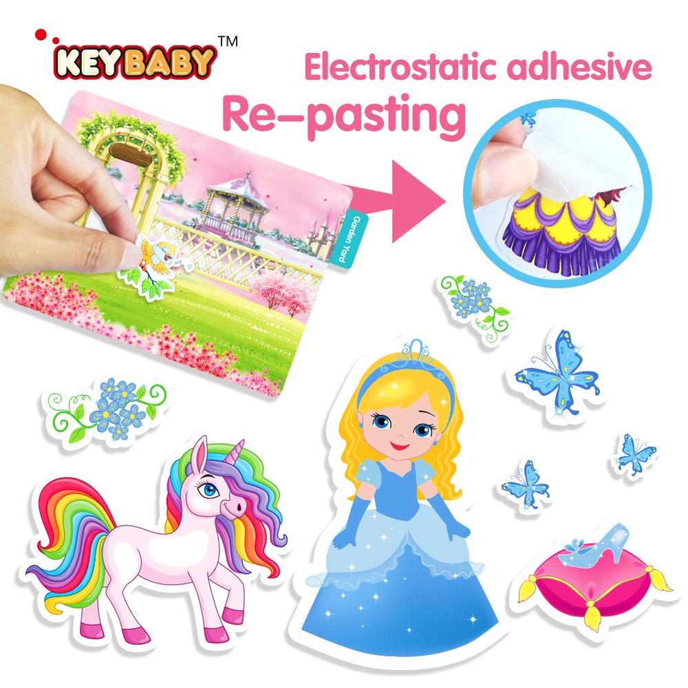 2024 New Launch High Quality Fun children's static electricity stickers set for kids