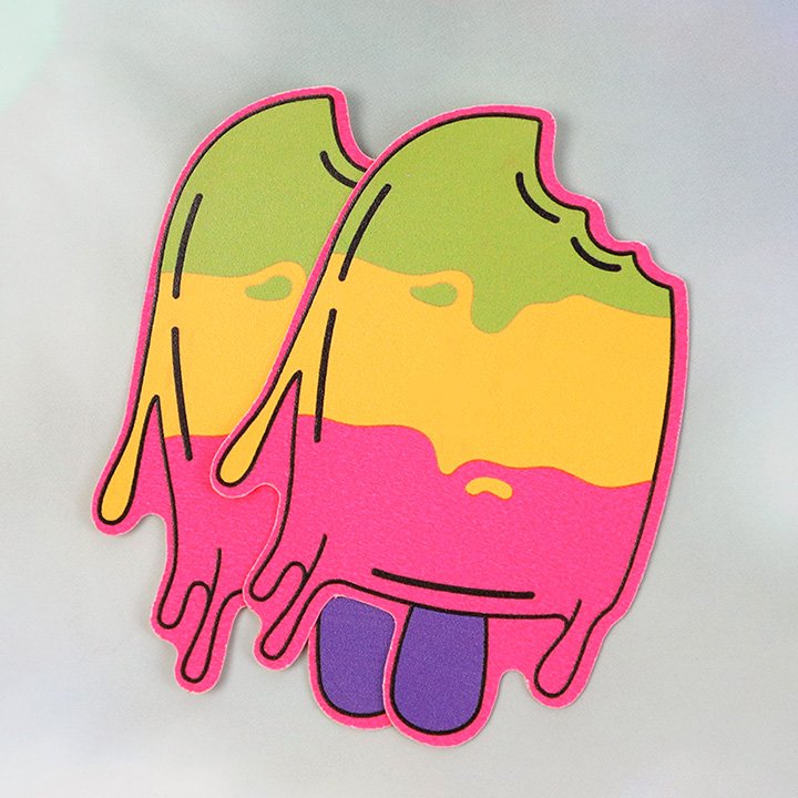 VOGRACE Custom Waterproof Die Cut Stickers Colorful Vinyl Cute Cartoon Pvc Glow In The Dark Sticker For Decoration