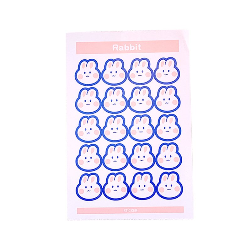 Custom Printing Cartoon Decorative Kids Lovely Sticker Sheet Waterproof kawaii stickers