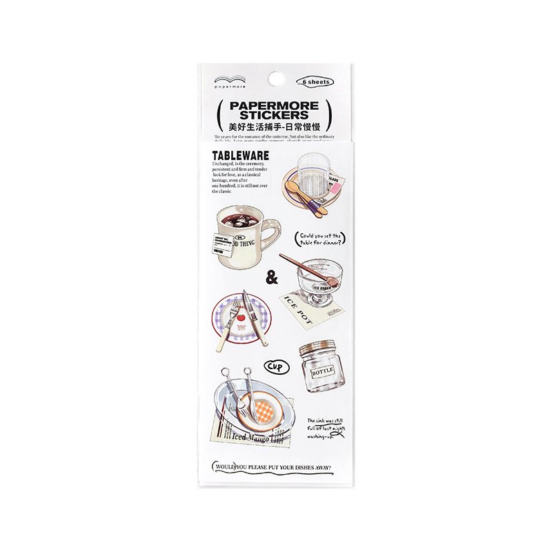 6pcs/pack sticker pack Good life catcher series Korean ins handbook material stickers