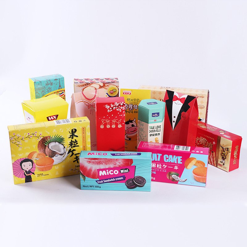 Wholesale Custom Logo Printed Rigid Paper Packaging Boxes Bulk Paper Boxes Factory Wholesale color box for Packiging