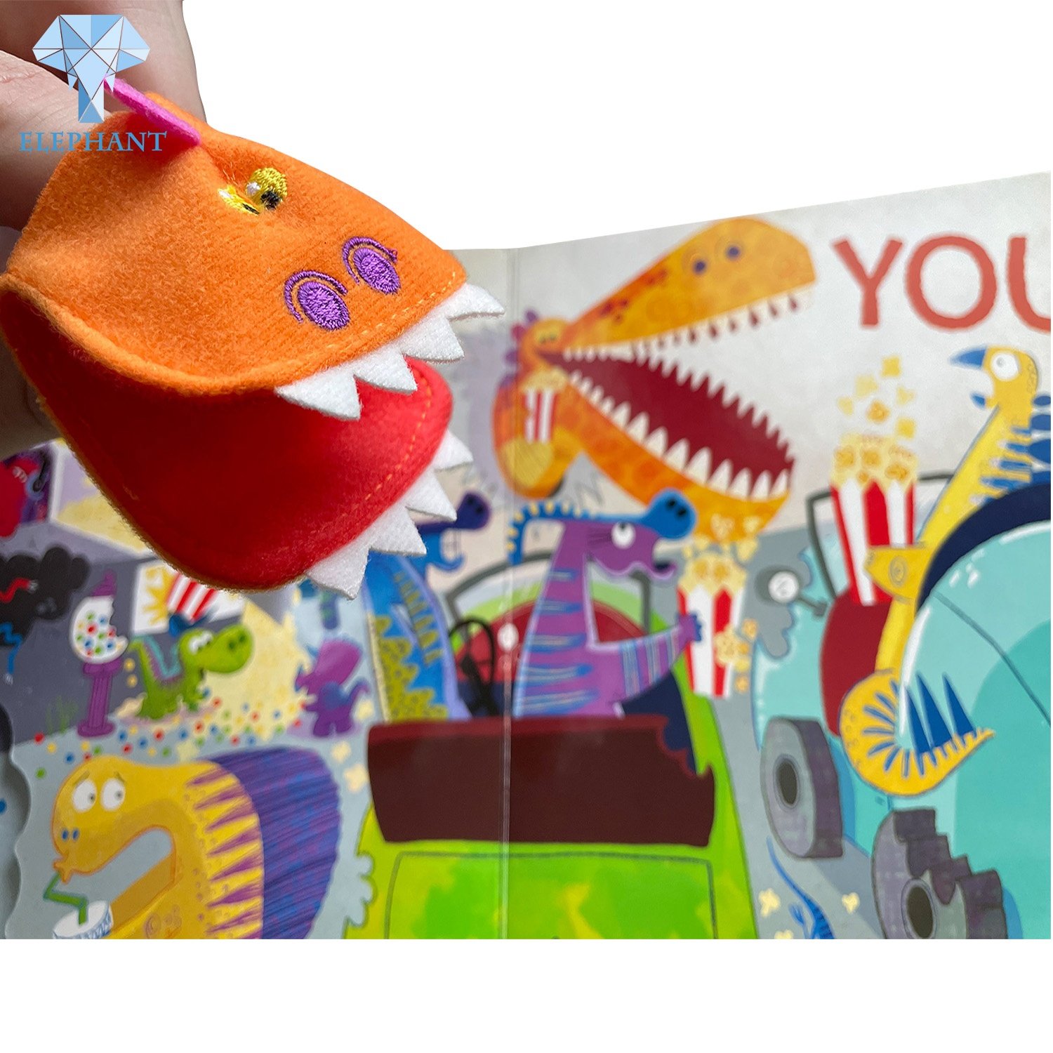 Customized Colouring Decoration Paper Cardboard Board Hardcover Quiet Drawing English Felt Touch Children Kids Baby Book