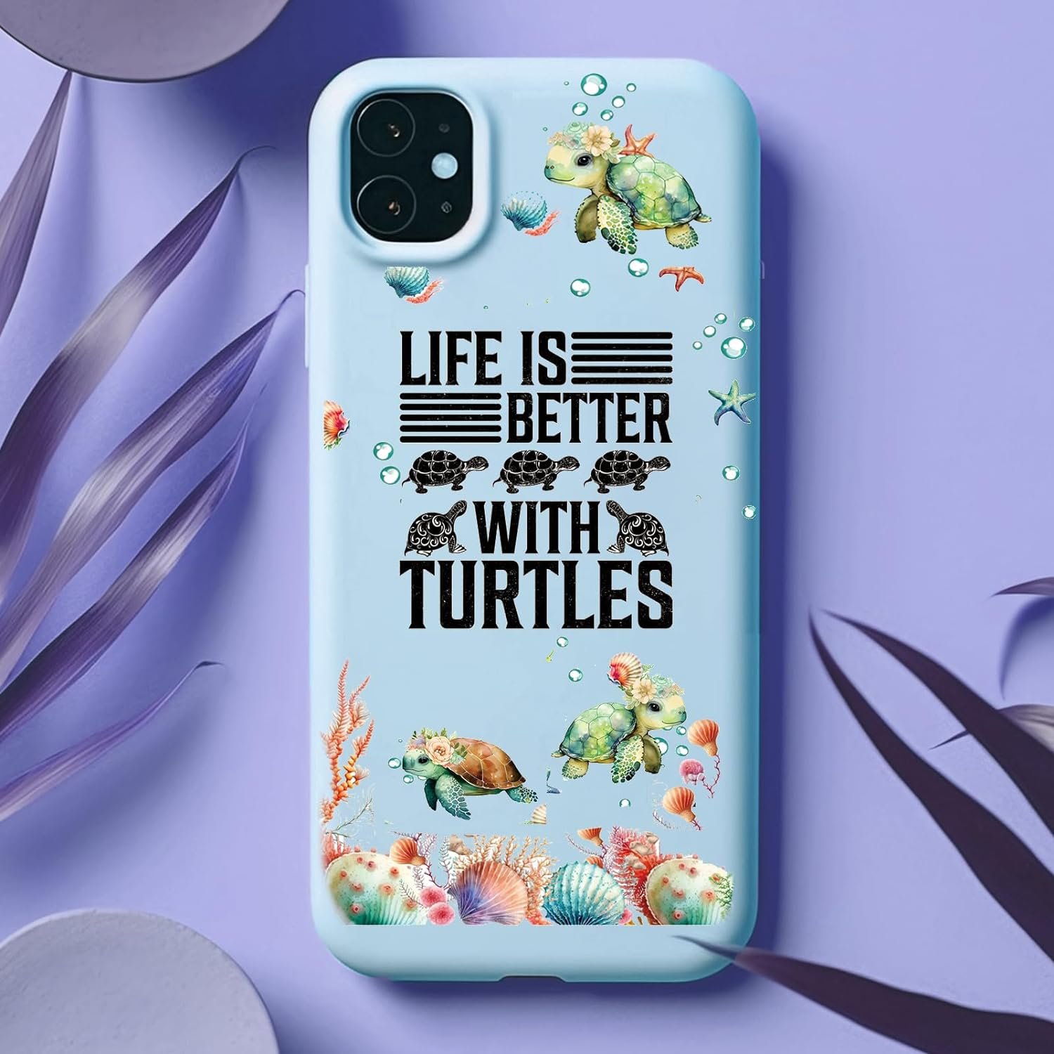 Turtles Animal Rub on Transfers Stickers for Crafting UV DTF Transfer Waterproof Sticker for 16OZ Libbey Glass Cups