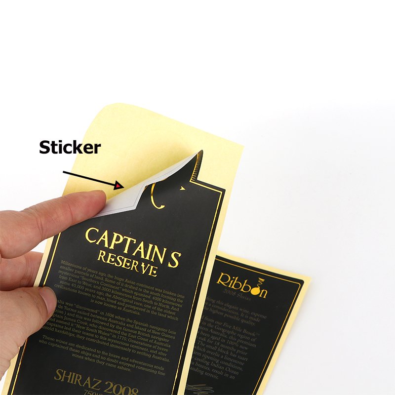 Factory 100pc Custom Printed Logo Roll Plastic Vinyl PVC Waterproof Adhesive Food Packaging Sticker Label Printing