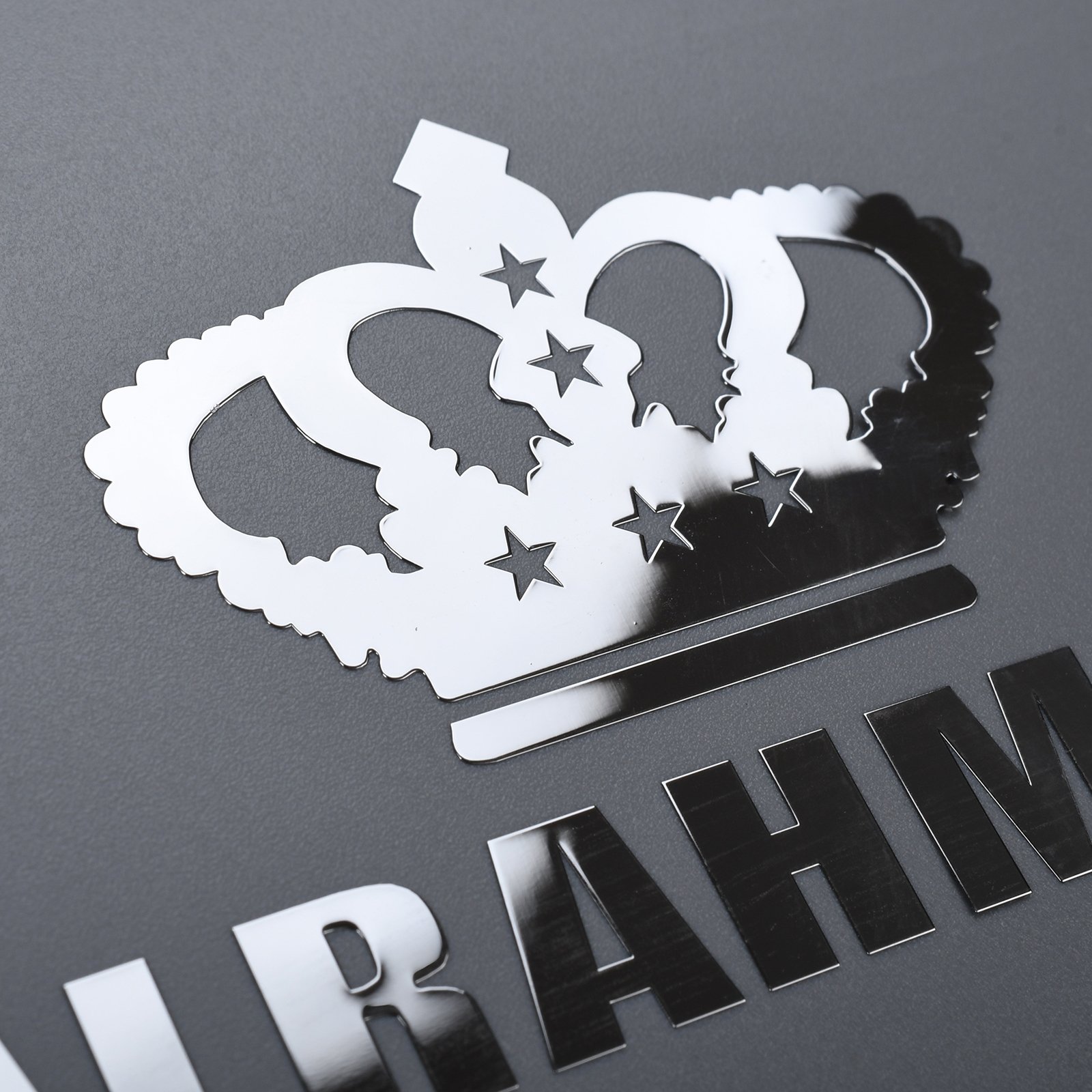 MINGYUAN Customized High Quality Electroplating Thin Nickel Sticker Logo