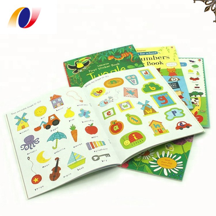 Custom Print Reusable Activity Planner Children Sticker Books printing