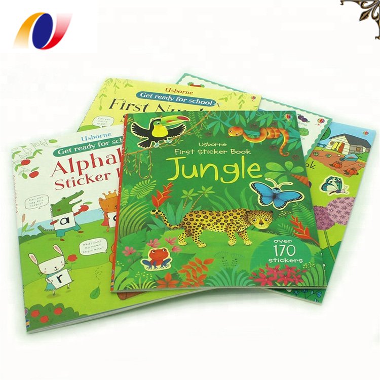 Custom Print Reusable Activity Planner Children Sticker Books printing
