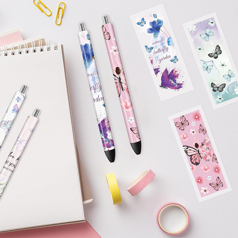 OEM Wholesale UV DTF Pen Wraps Teacher Print Clear Film Transfer Stickers Waterproof Pen Vintage Decals for DIY Art