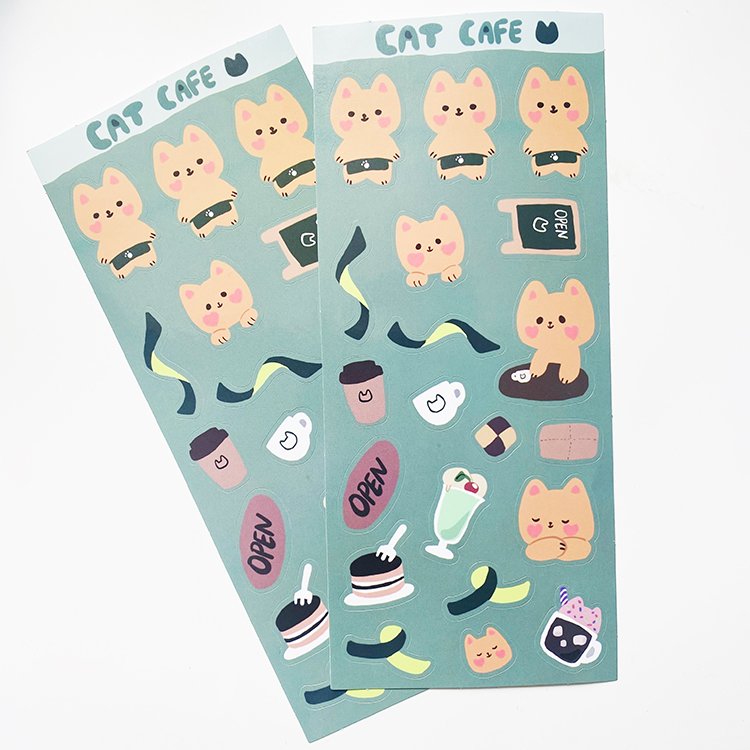 Customized Waterproof Company Brand Logo Die Cut Label Sticker Printing