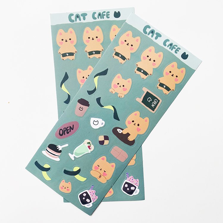 Customized Waterproof Company Brand Logo Die Cut Label Sticker Printing