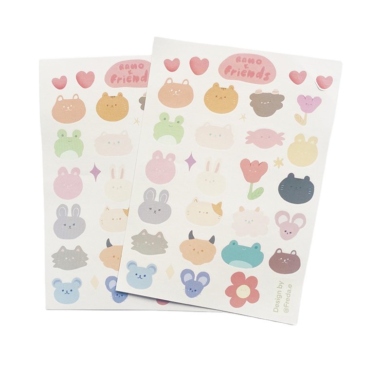 Customized Waterproof Company Brand Logo Die Cut Label Sticker Printing