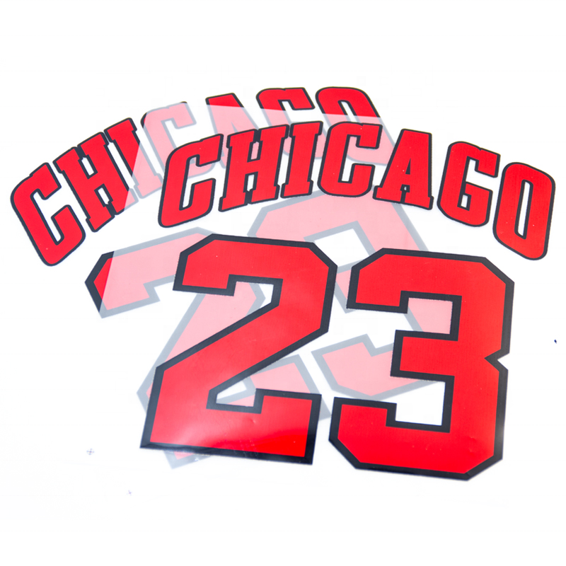Hockey Jersey Heat Transfer Stickers Letters for Cloth Manufacturer Wholesale Logo Number Name Custom Sublimated Printing Offset