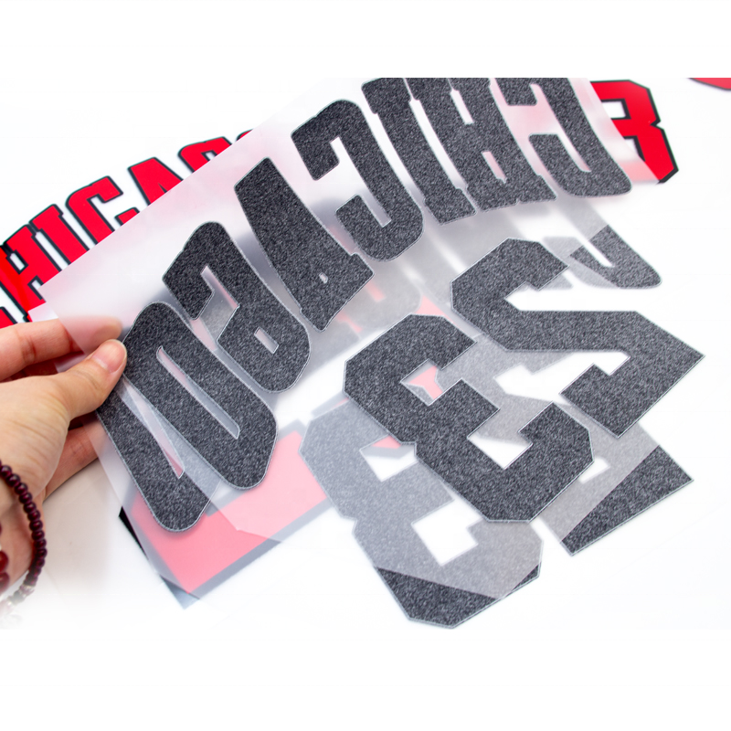 Hockey Jersey Heat Transfer Stickers Letters for Cloth Manufacturer Wholesale Logo Number Name Custom Sublimated Printing Offset
