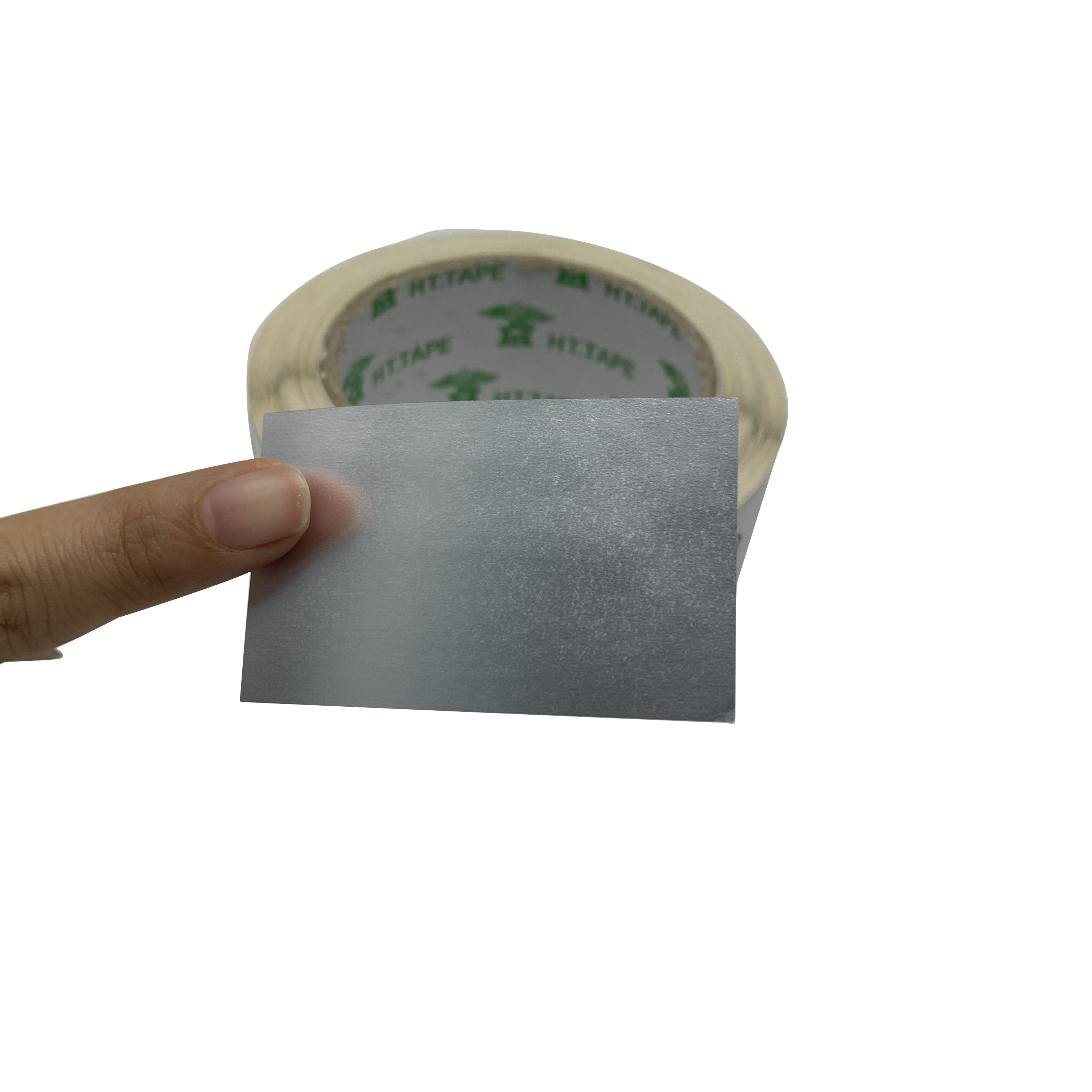 Manufacturer hot custom matte/glossy silver sticker polyester label in roll