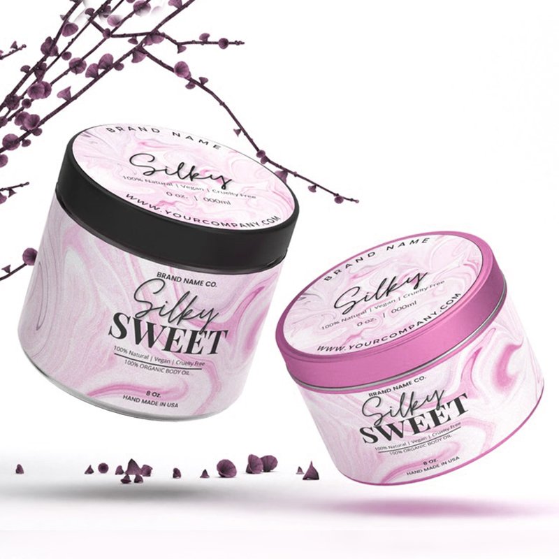 CS custom Printing Sticker Self Adhesive Label Make Up Product Sticker Roll for Cosmetic Bottle