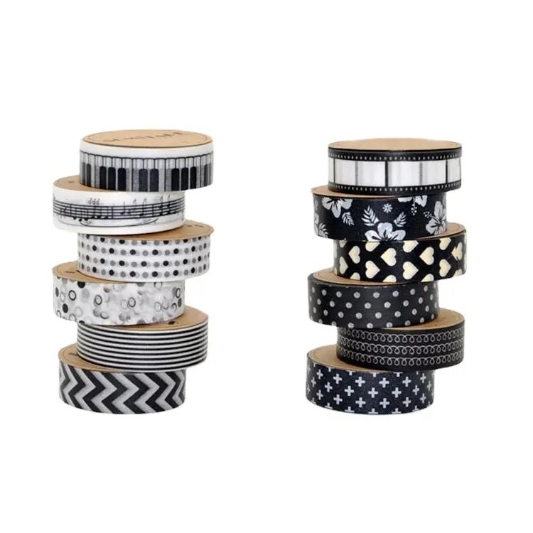 Wholesale Music Washi Paper Tape Paper Decorative Paper Stickers Masking Tapes Roll Scrapbooking School Stationery Supplies