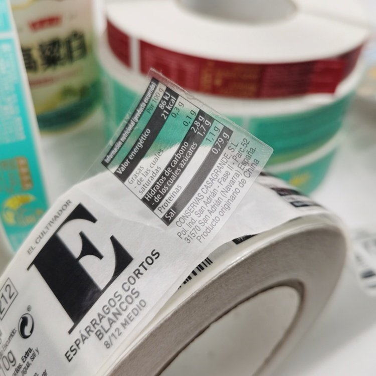 new fashion custom automatic stickers clothing tags sticker label for cutting labeling machine