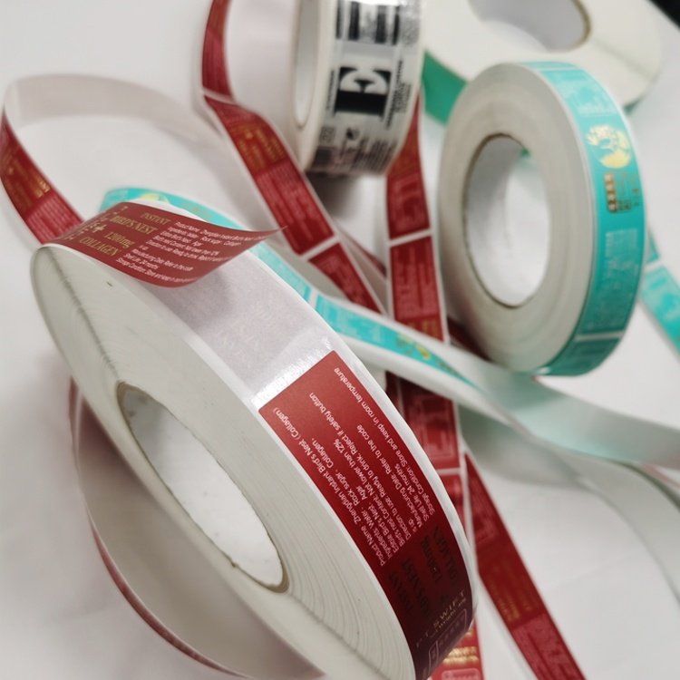 new fashion custom automatic stickers clothing tags sticker label for cutting labeling machine