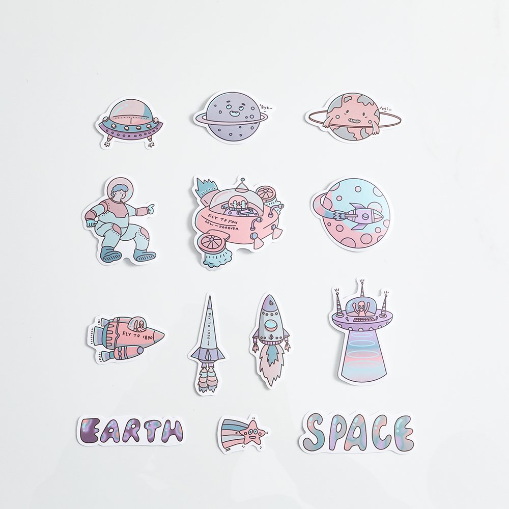 Custom Size Shape Promotional Labels Vinyl Sticker Small Business Sticker Removable Vinyl Sticker