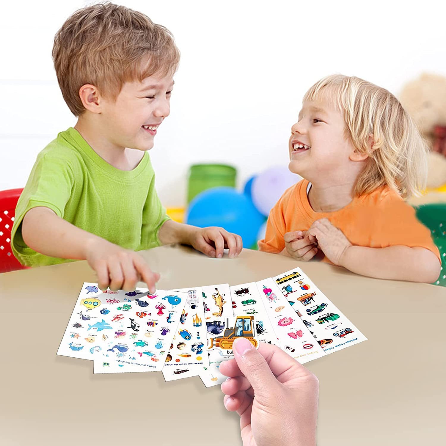 custom printing service 15 designs sticker book for kids 2-4 Preschool Education Learning Toy reusable sticker book