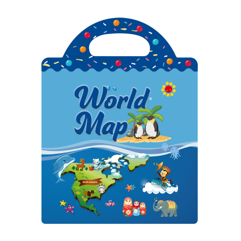 Wholesale Eco friendly Reusable Waterproof Activity Puzzle Game DIY Dress Up Fun Gift Sticker Book for Kids