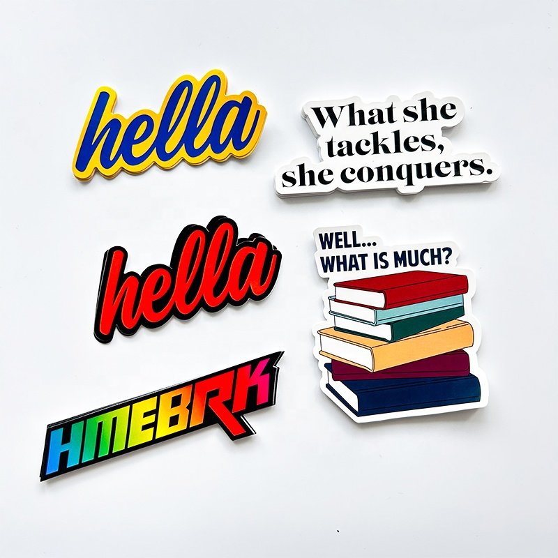 Popular High Quality UV Proof Waterproof Double Sided Printing Glossy Matte Film Stickers Custom Die Cut Vinyl Stickers