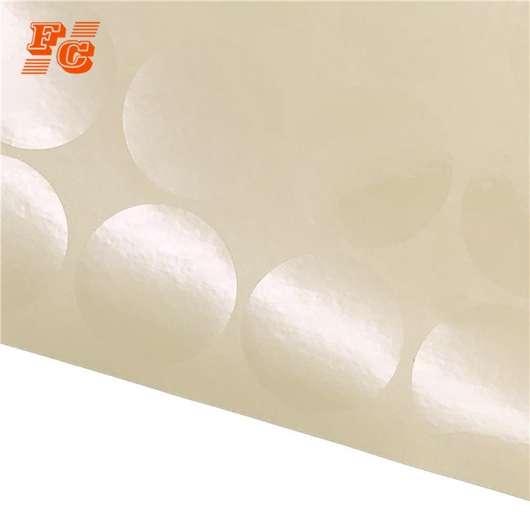 High quality product packaging box transparent seal sticker