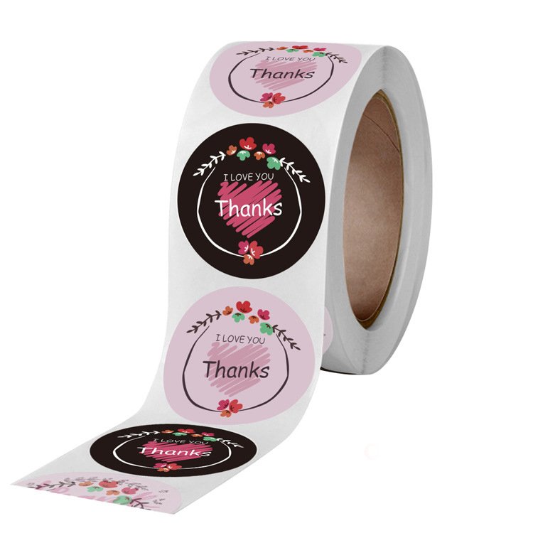 waterproof personalized pink vintage stickers with logo custom printing stickers with numbers