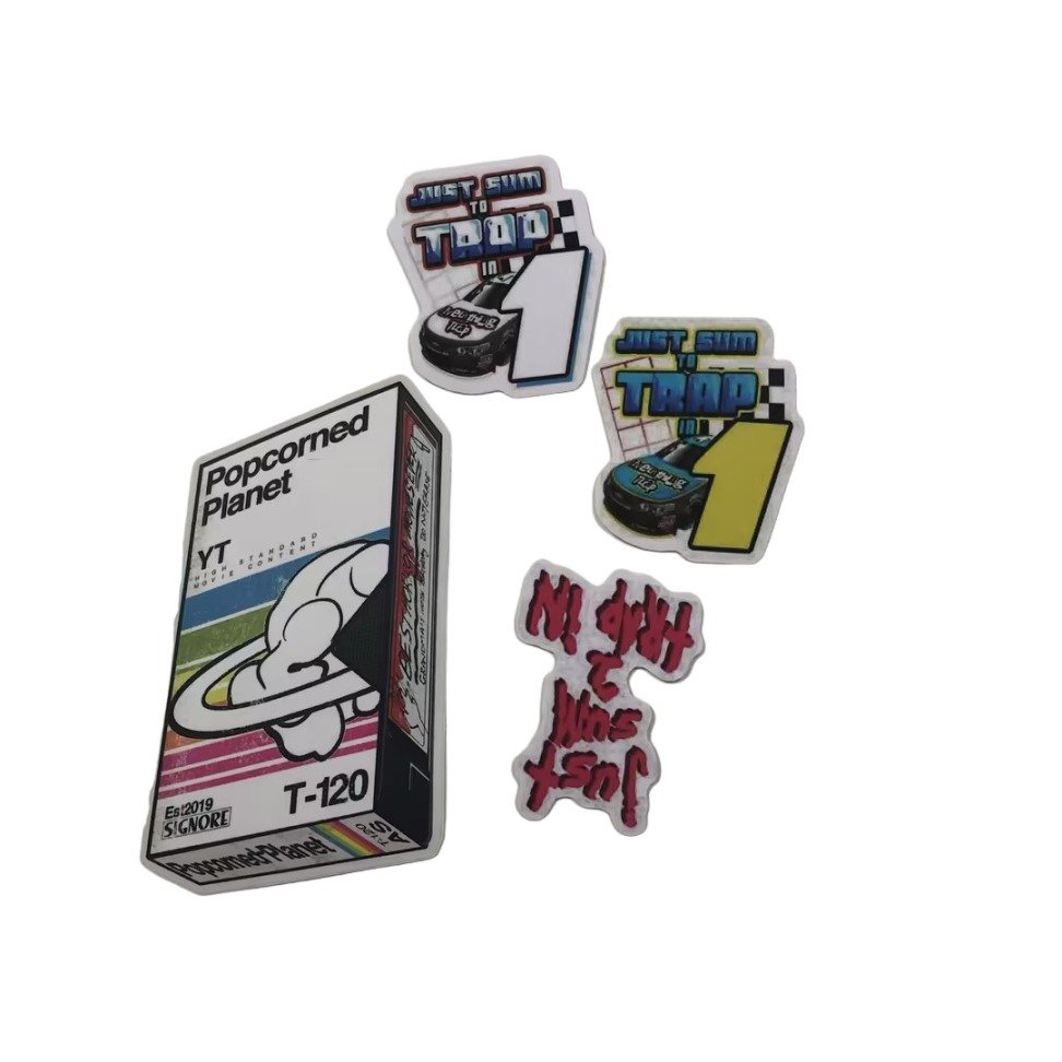 Cartoon Graffiti Stickers Animal Vinyl Waterproof Stickers Custom Logo Die Cut Glitter Holographic Sticker