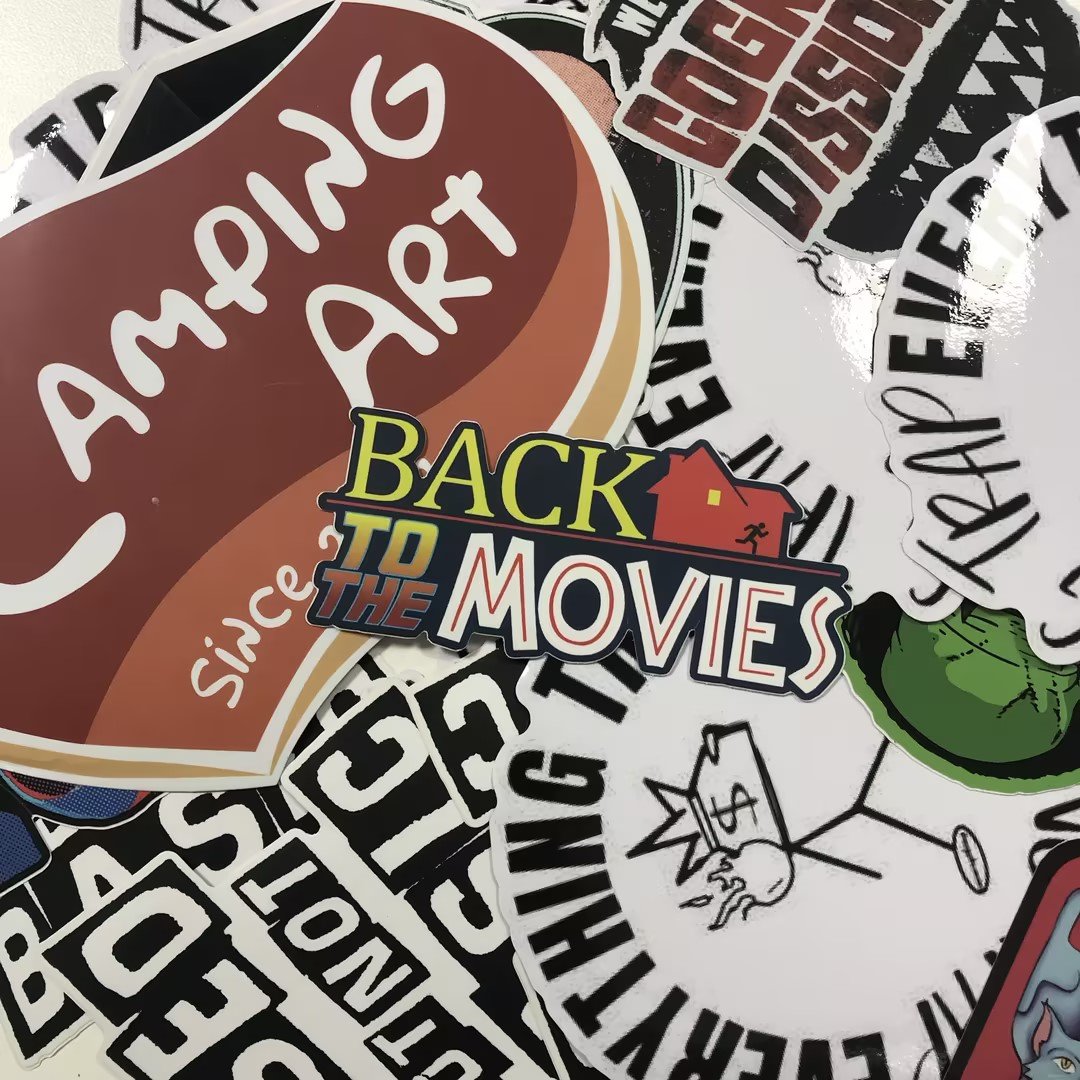 Cartoon Graffiti Stickers Animal Vinyl Waterproof Stickers Custom Logo Die Cut Glitter Holographic Sticker