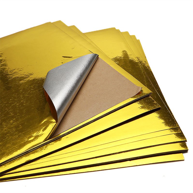 HH 042 Golden luster bright water senior proof waterproof custom stickers craft paper