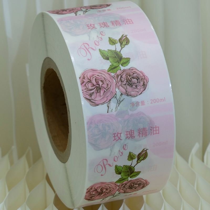 PX0822 Custom printing front adhesive ice sticker cust0mized stickers logo label stickers for food packing