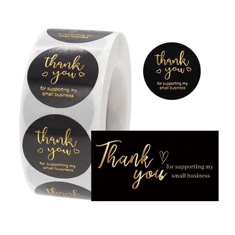 Greetings cards wholesale thanks card custom thank you card and stickers for small business