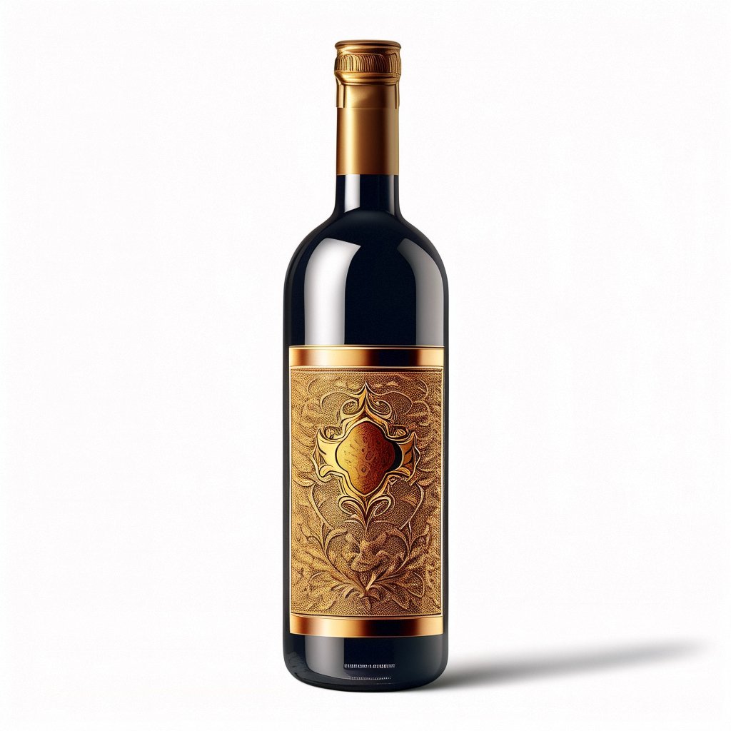 Wholesale Custom Hot Stamping wine bottle Labels back label matte texture paper gold foil Stickers for Red Wine labels
