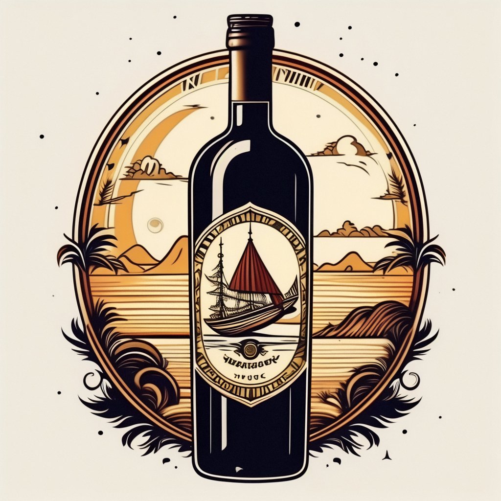 Wholesale Custom Hot Stamping wine bottle Labels back label matte texture paper gold foil Stickers for Red Wine labels