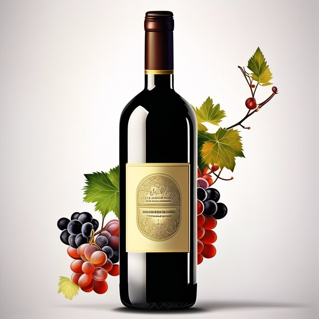 Wholesale Custom Hot Stamping wine bottle Labels back label matte texture paper gold foil Stickers for Red Wine labels