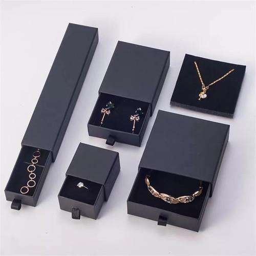 Top Quality Logo Printed Black Velvet Red Paper Bracelet Bangle Ring Jewellery Packaging Box Jewelry Box For Jewelry