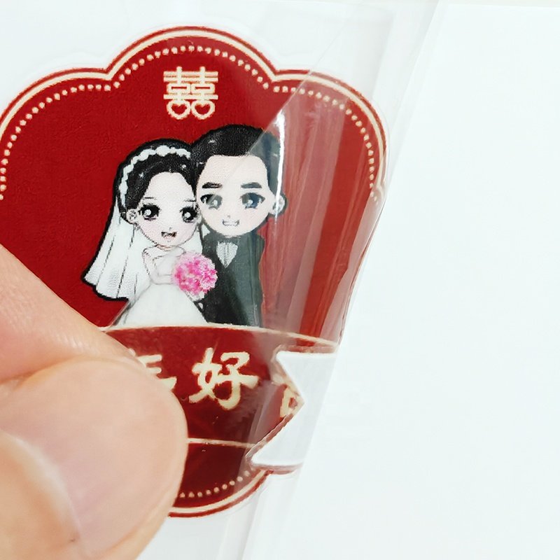 Factory low price Customized UVDTF transfer stickers pattern label waterproof Cartoon Patch Packaging print tags for paper bag