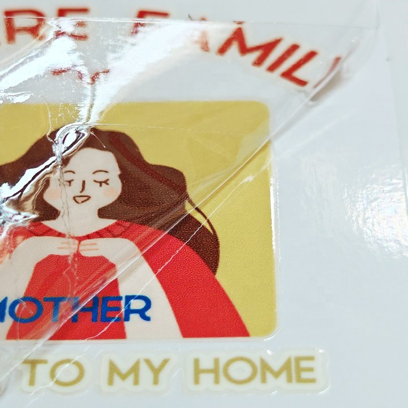 Factory low price Customized UVDTF transfer stickers pattern label waterproof Cartoon Patch Packaging print tags for paper bag