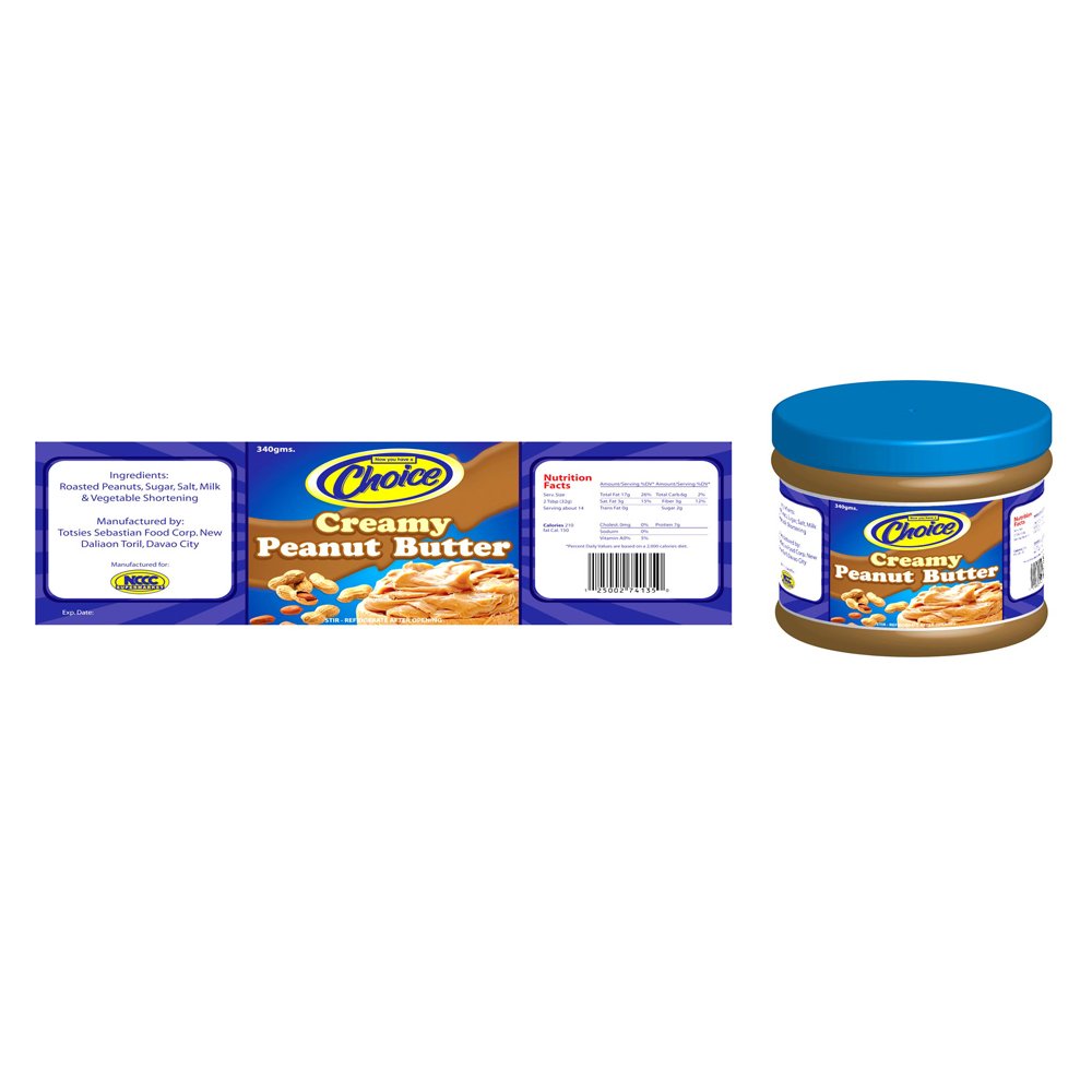 Waterproof Packaging Label Custom Self Adhesive Printing Roll Die Cut Vinyl Jar Wrapping Peanut Butter Sticker Label