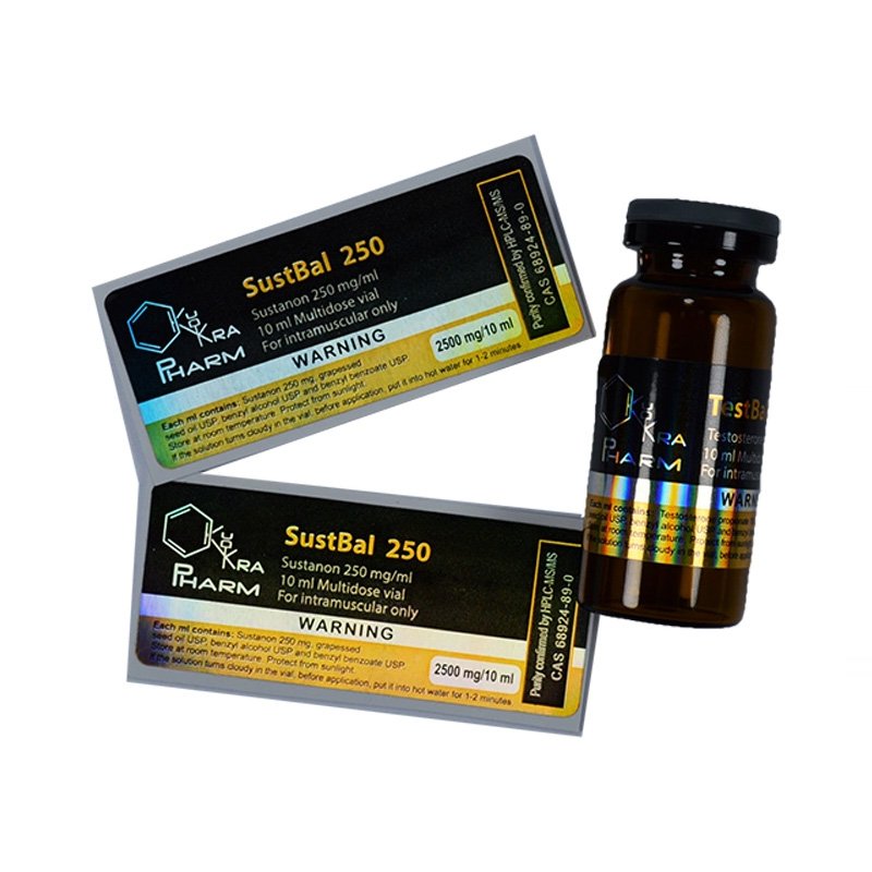 Custom STEROID 10ml Medicine Bottle Labels for Pharmaceutical Waterproof and oil-proof Steroid Vial Packaging Sticker
