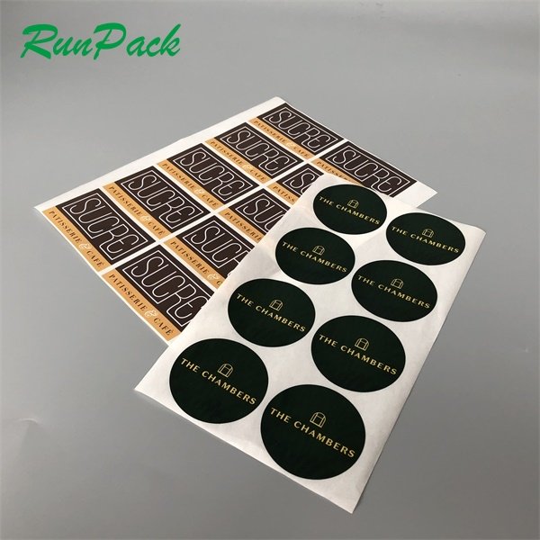 Disposable UV Resist Printing Waterproof Durable White Vinyl PVC Self-Adhesive Die Cut Customized Logo Sticker Custom Stickers