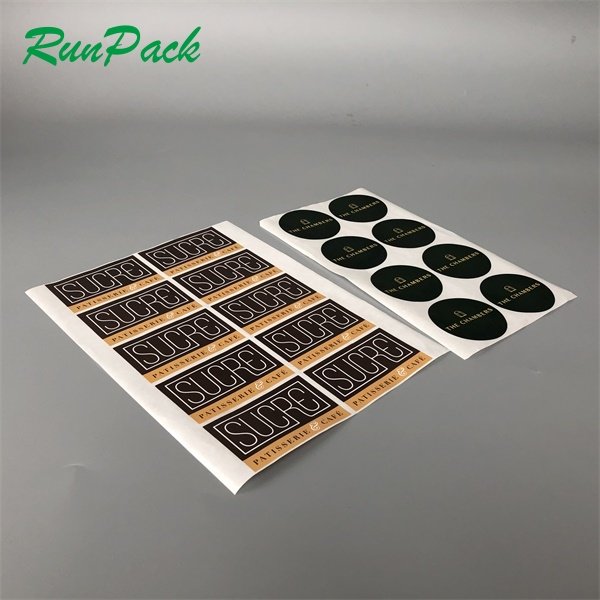 Disposable UV Resist Printing Waterproof Durable White Vinyl PVC Self-Adhesive Die Cut Customized Logo Sticker Custom Stickers